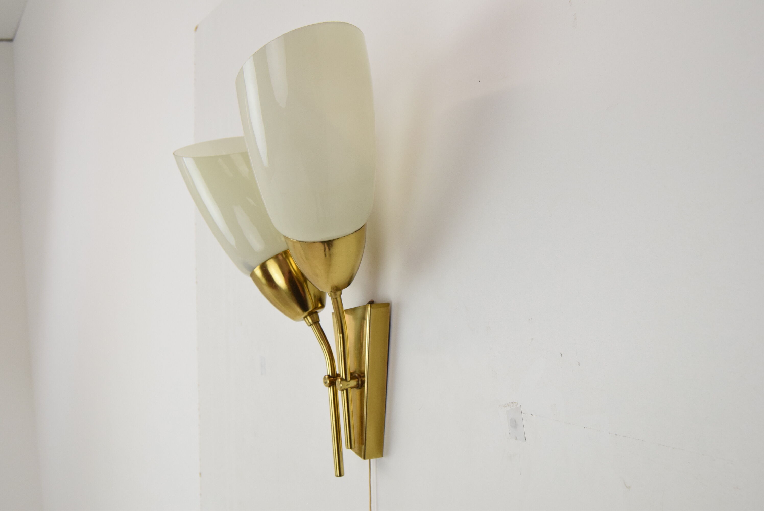 Mid-century Brass Wall Lamp/Kamenicky Senov,1970'