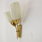 Applique murale en laiton du milieu du siècle / Kamenicky Senov, années 1970