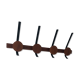 Teak and metal hooks