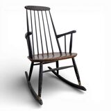 Teak Rocking Chair by Ilmari Tapiovara for Asko