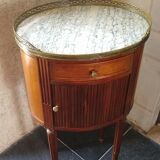 Louis XVI style drum bedside table