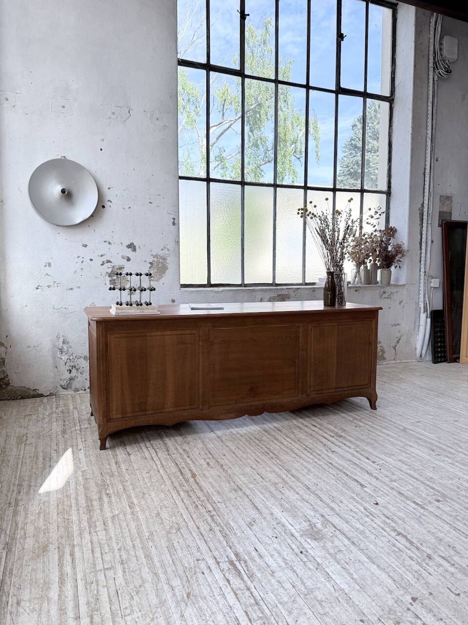Oak desk or counter 1960