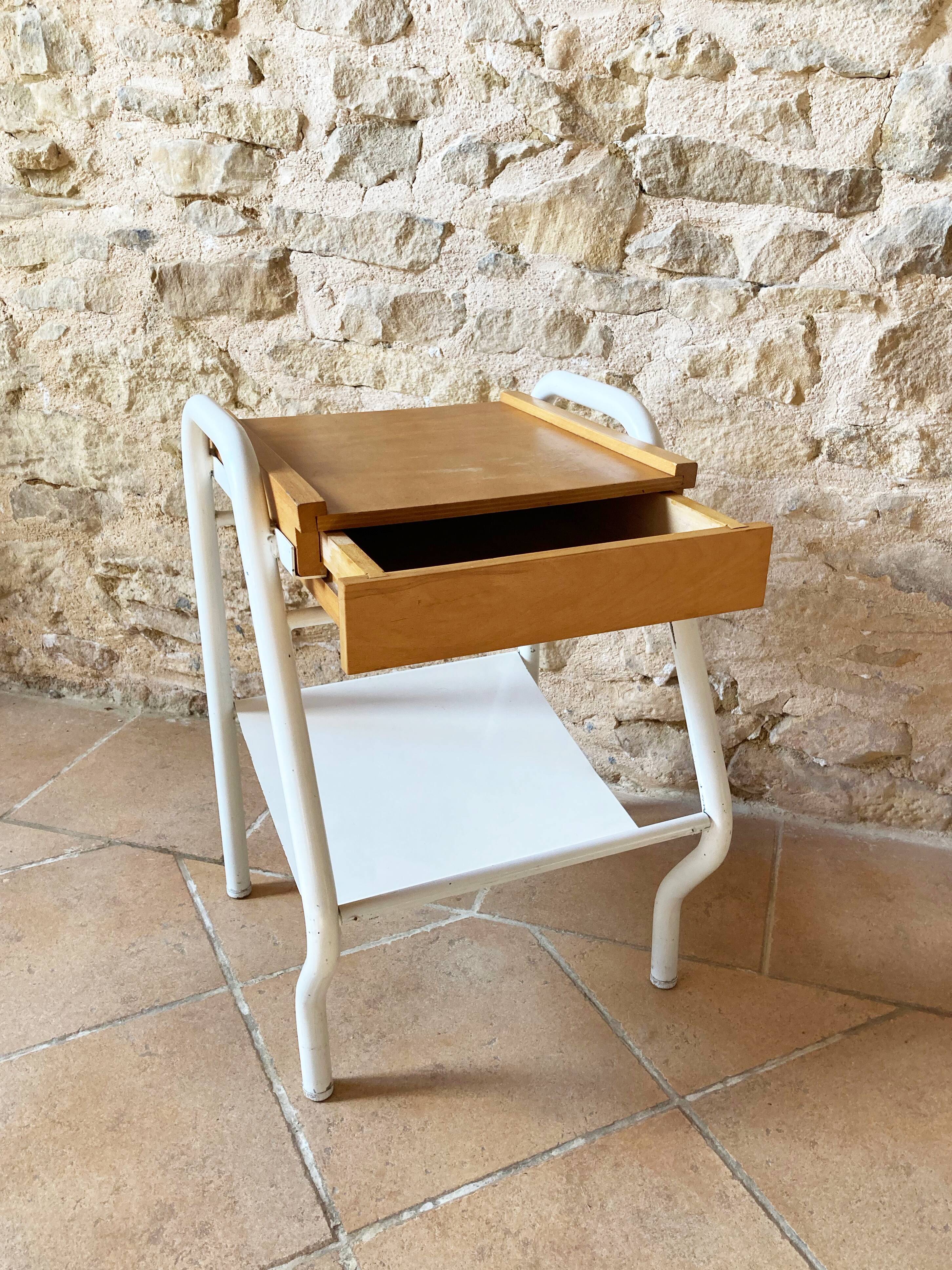 Bedside table attributed to Jacques Hitier, 1950s