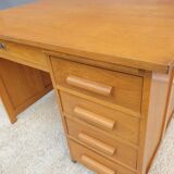 Desk 5 drawers 1 tablet vintage 1950