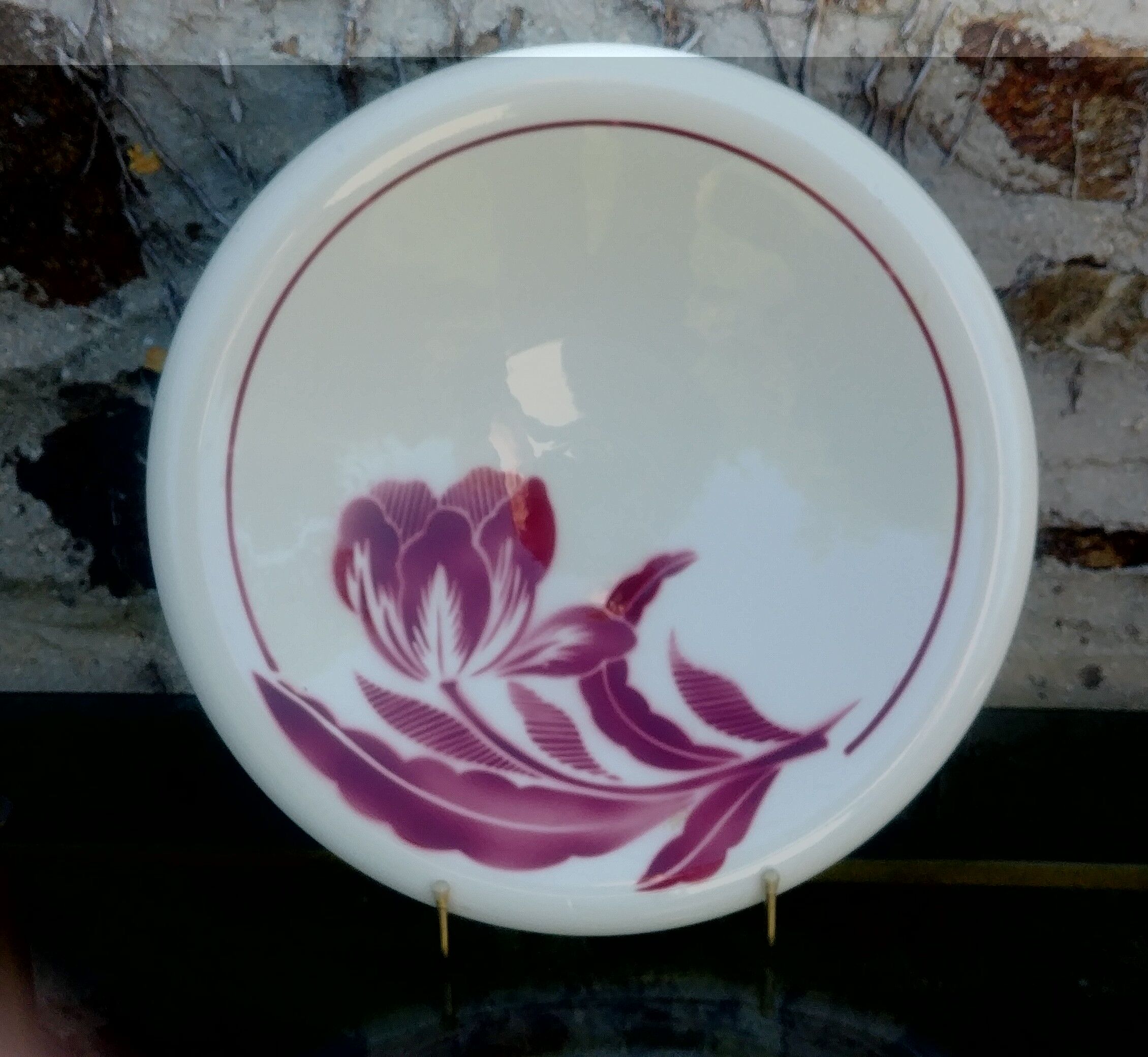 Fruit cup / large dish-Vintage faiencerie Badonviller model Marlene years 50/60