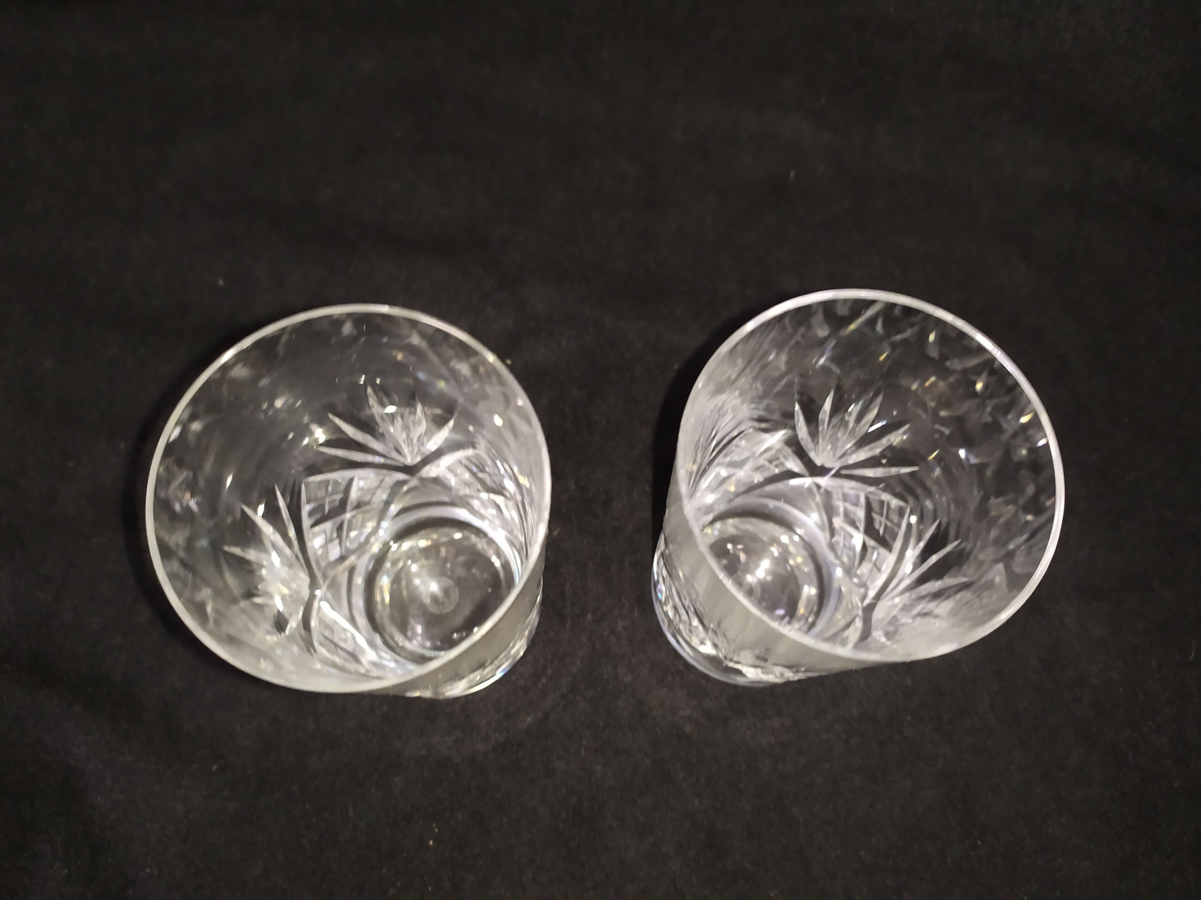 lot of 2 glasses saint louis crystal massenet 13cm