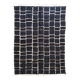 Black Moroccan Checkered Rug - 289 x 200 cm