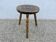 Brutalist stool in turned solid oak