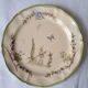 6 dinner plates with Moustiers de Longchamp decor. 1985
