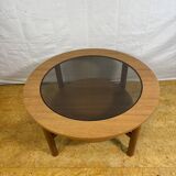 Mid-Century Retro Vintage Round Coffee Table by Schreiber 1960–1970