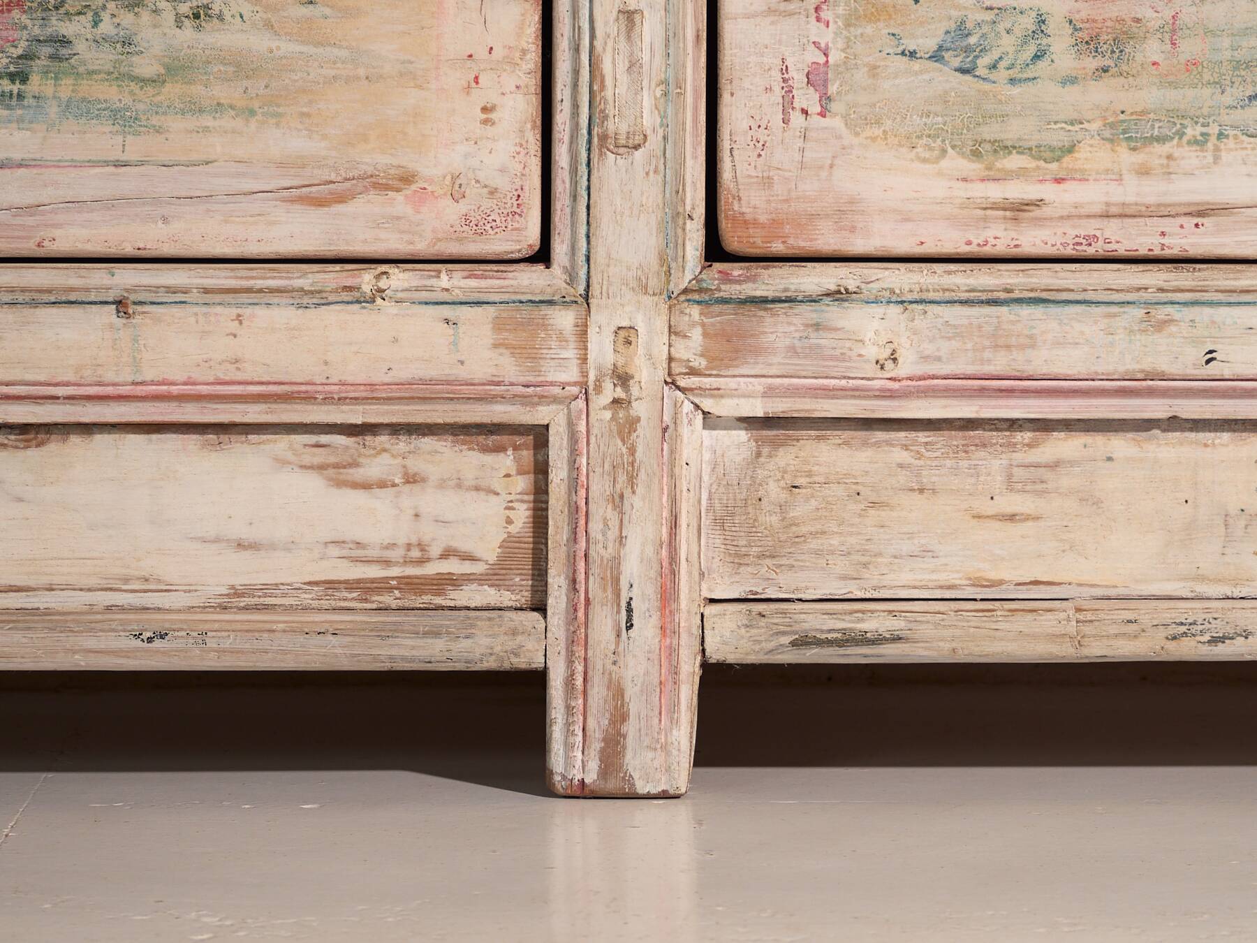 Antique white wooden sideboard (circa 1870)