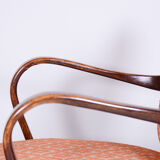 Paire de fauteuils en hêtre art deco fabriqués dans les années 1930, tchéquie, vernis revivifié