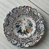 Openwork earthenware plate from Rouen