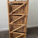 Vintage rattan chiffonier from the 70s