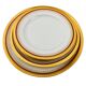Limoges Dinner Service – 54 pieces – Red and Gold Decor