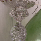 Old glass-made candlestick