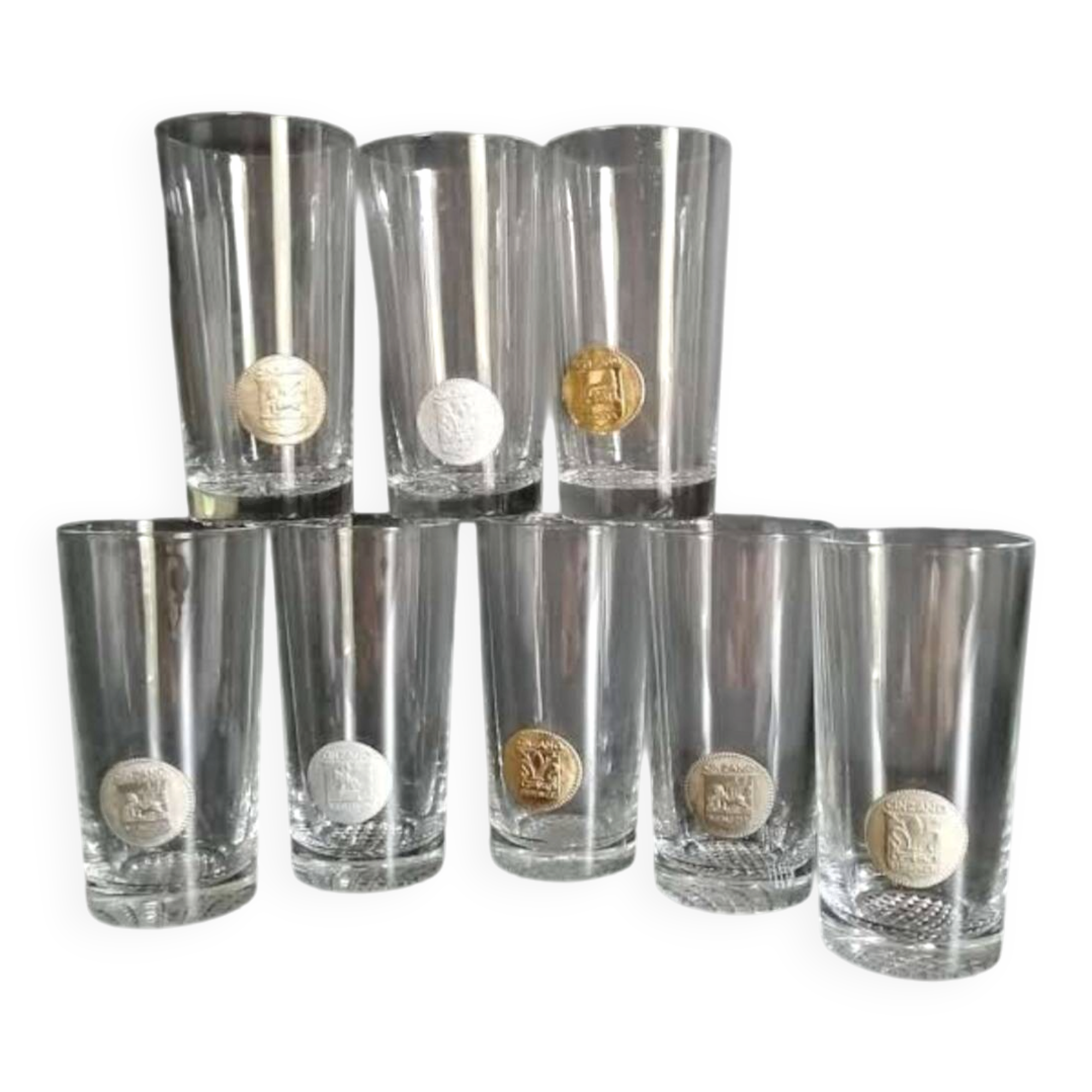 Set of vintage Italian glasses
