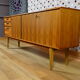 Scandinavian design row Walnut vintage 1960