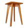 Wooden stool with tapered legs