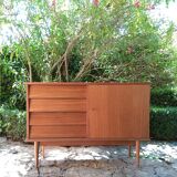 Row in vintage teak