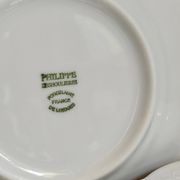 Six vintage Philippe Deshoulières Limoges California porcelain bread plates