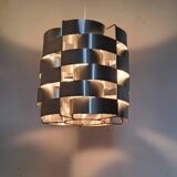 Max Sauze vintage pendant light in brushed aluminum