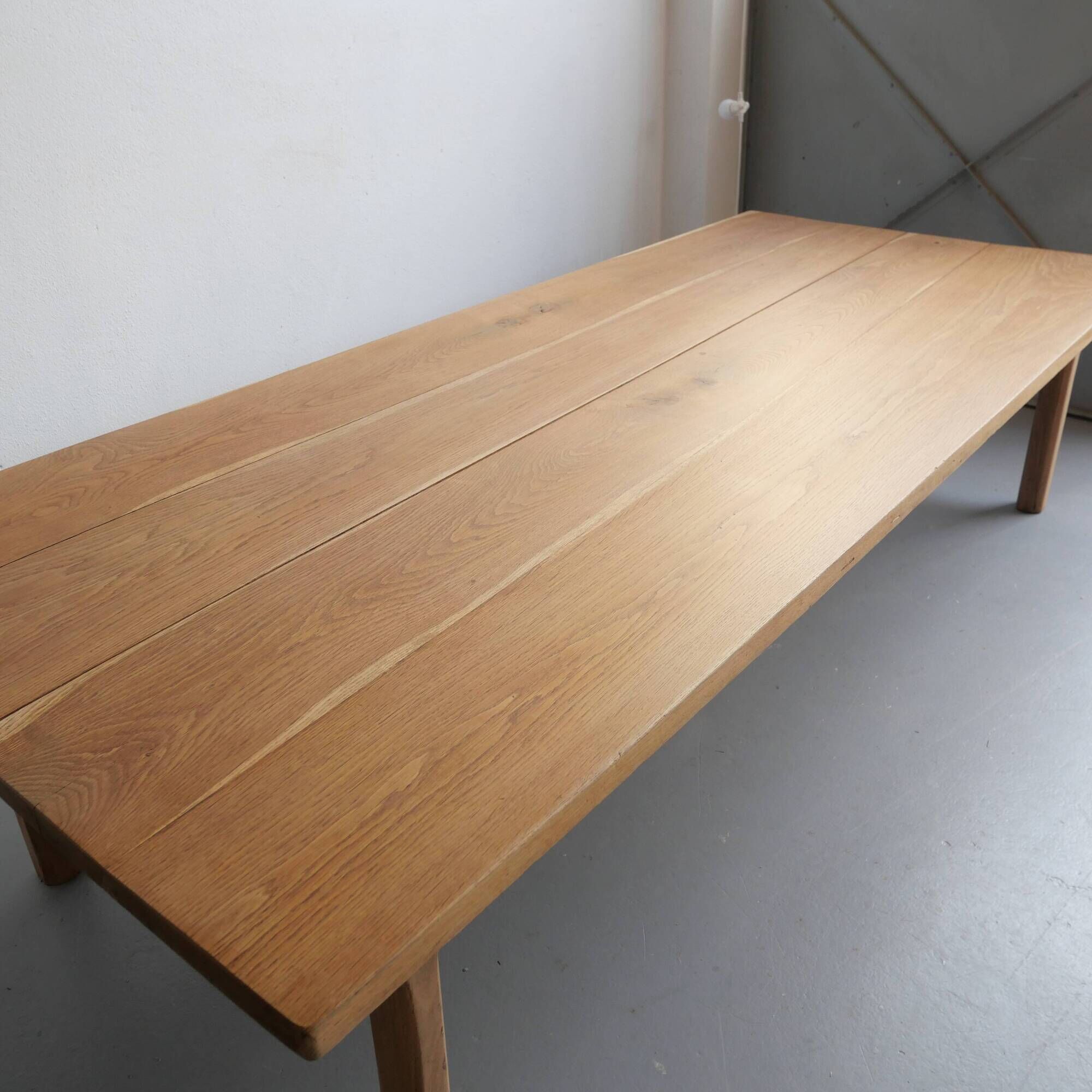 Large oak coffee table