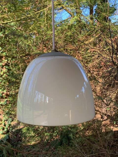 Opaline pendant light Denmark 70s