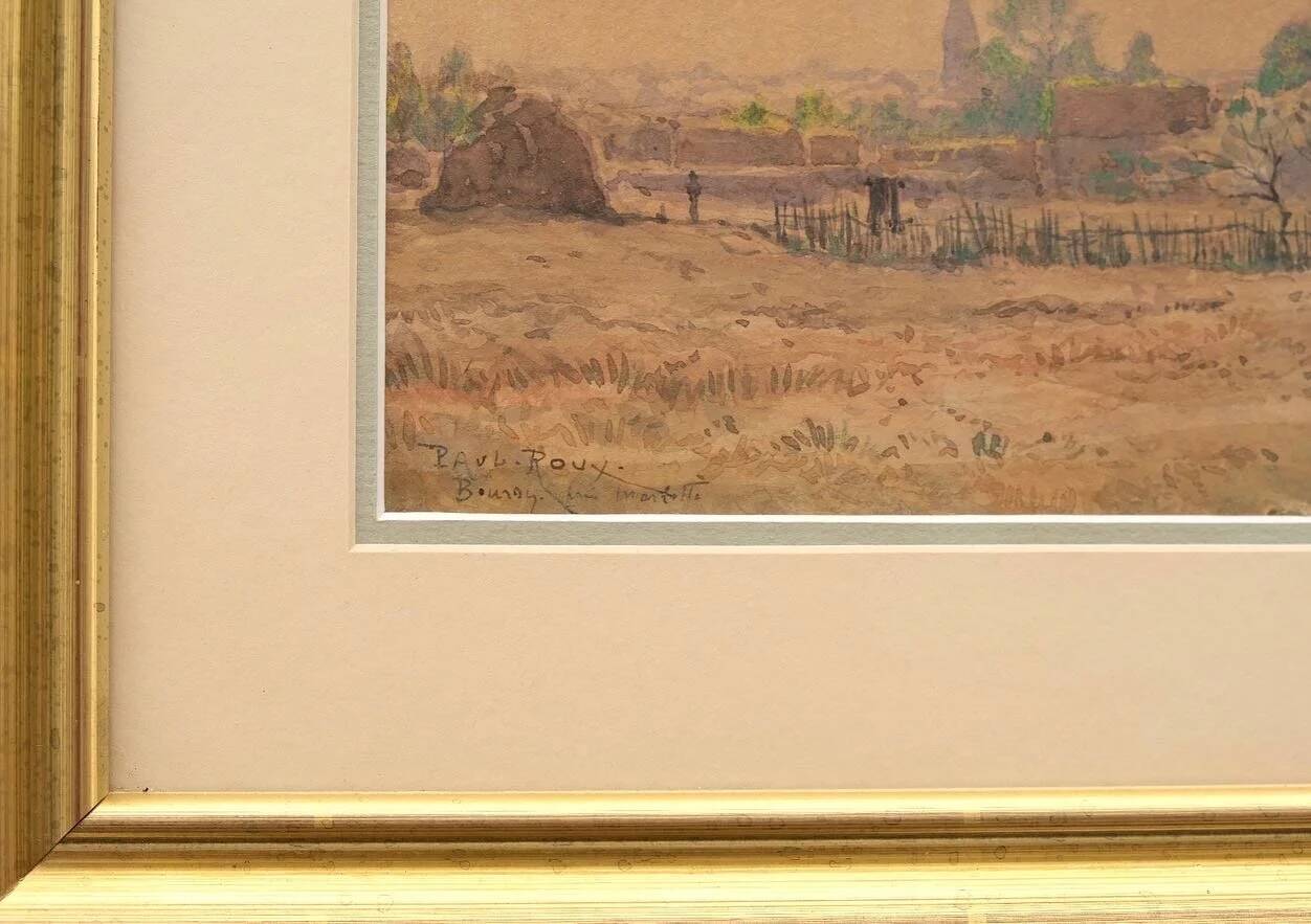 Watercolor by Paul Roux, 19th century