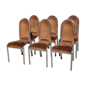 6 chaises années 70