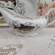 Service à poisson vintage en porcelaine de Sologne Lamotte décor poissons d'eau douce
