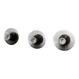 Set of 3 vintage wall lights, metal, France, 1970.