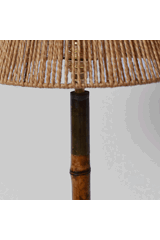 Bamboo table lamp, 1970s.