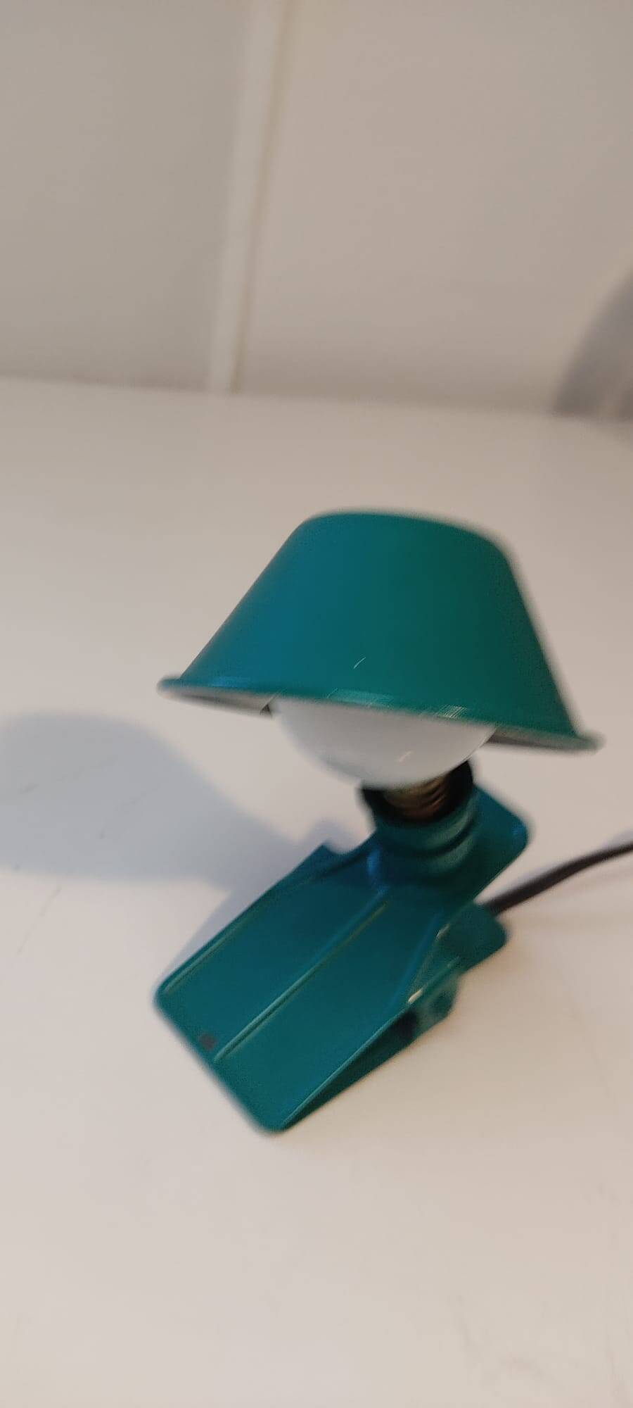 Vintage mushroom clip lamp from the 70s
