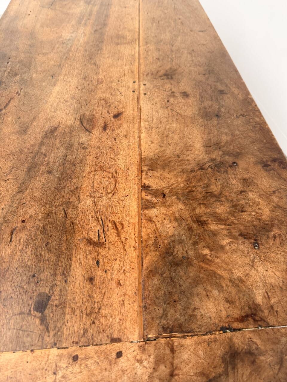 19th century walnut drapery table 2m1