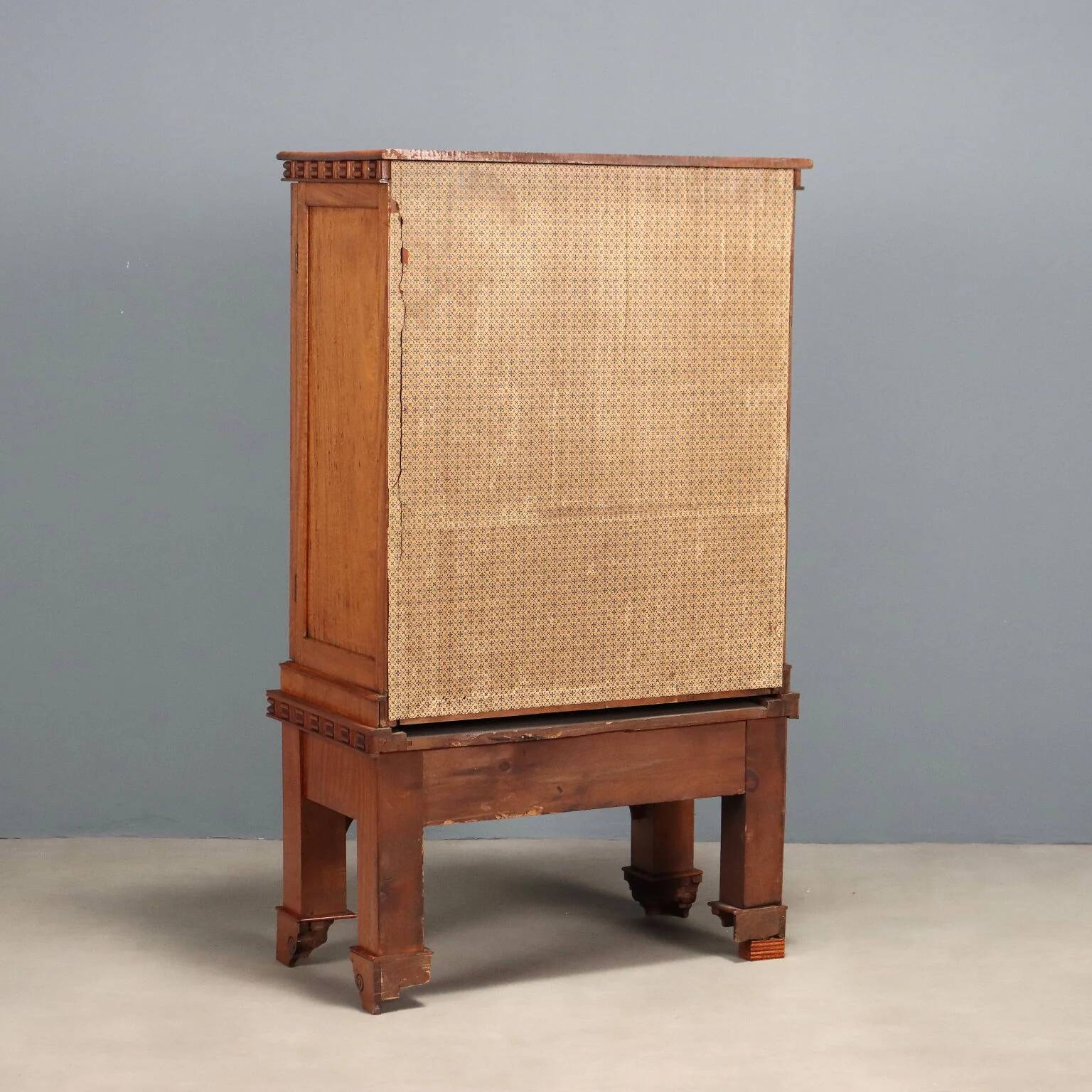 Vitrine ancienne style chinoiserie en citronnier, Royaume-Uni '800