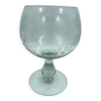 XXL engraved stem glass