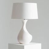 GALIBERT WHITE CERAMIC LAMP, 1960s