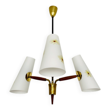 Chandelier en laiton par Rupert Nikoll