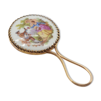 Porcelain pocket mirror