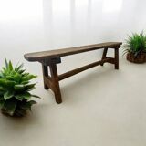 Vintage solid wood sofa / dining bench