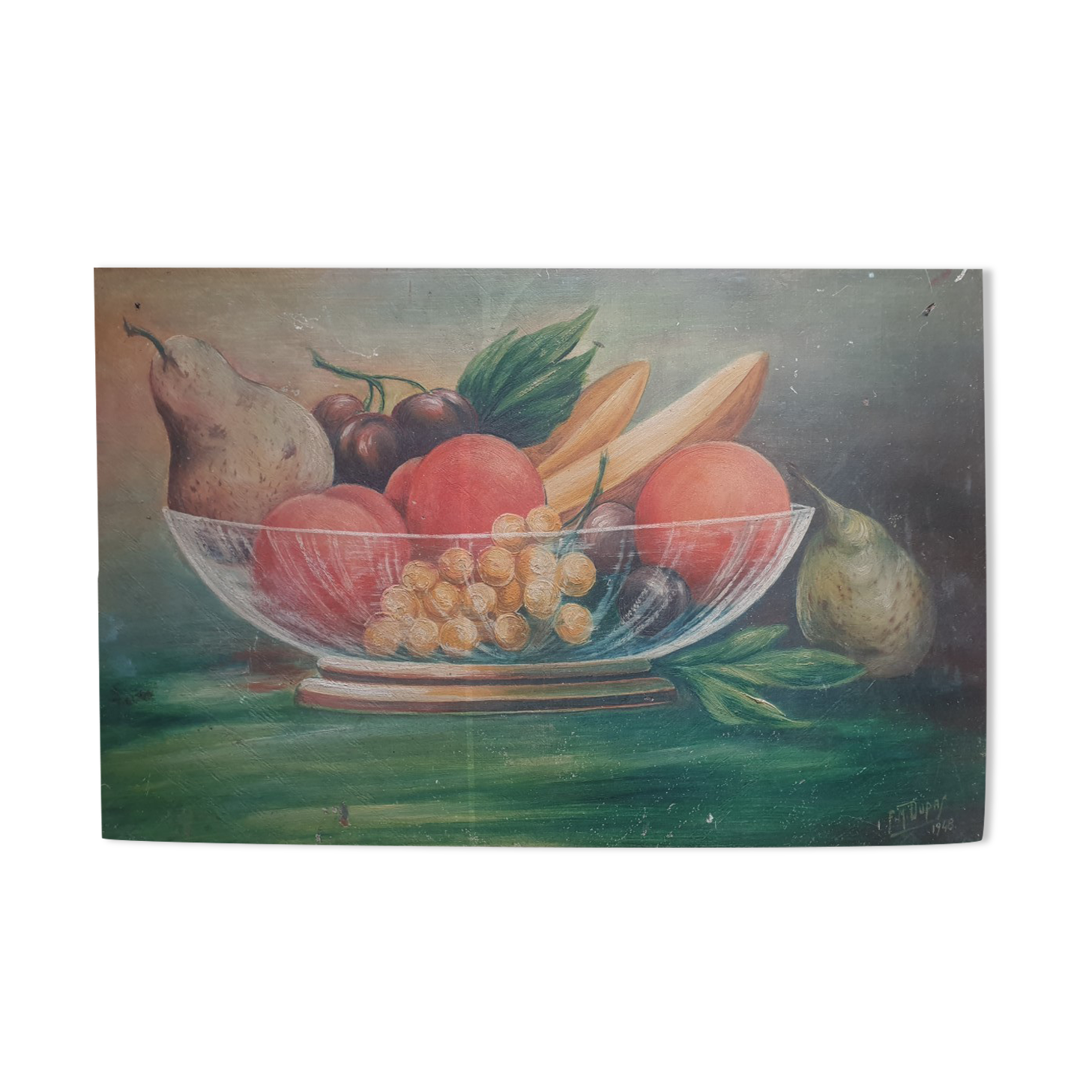 Oil on antique panel