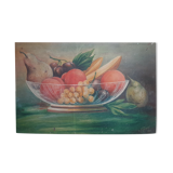 Oil on antique panel