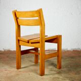 Series of 4 maison regain pine chairs