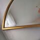 Vintage golden wooden mirror, '80s, Hollywood Regency