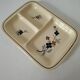 Vintage Sarreguemines compartmentalized plate model 5041 with Japanese decoration