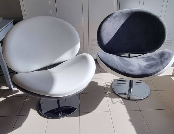 Paire de fauteuils vintage Poltromec