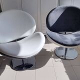 Pair of vintage retro armchairs Poltromec