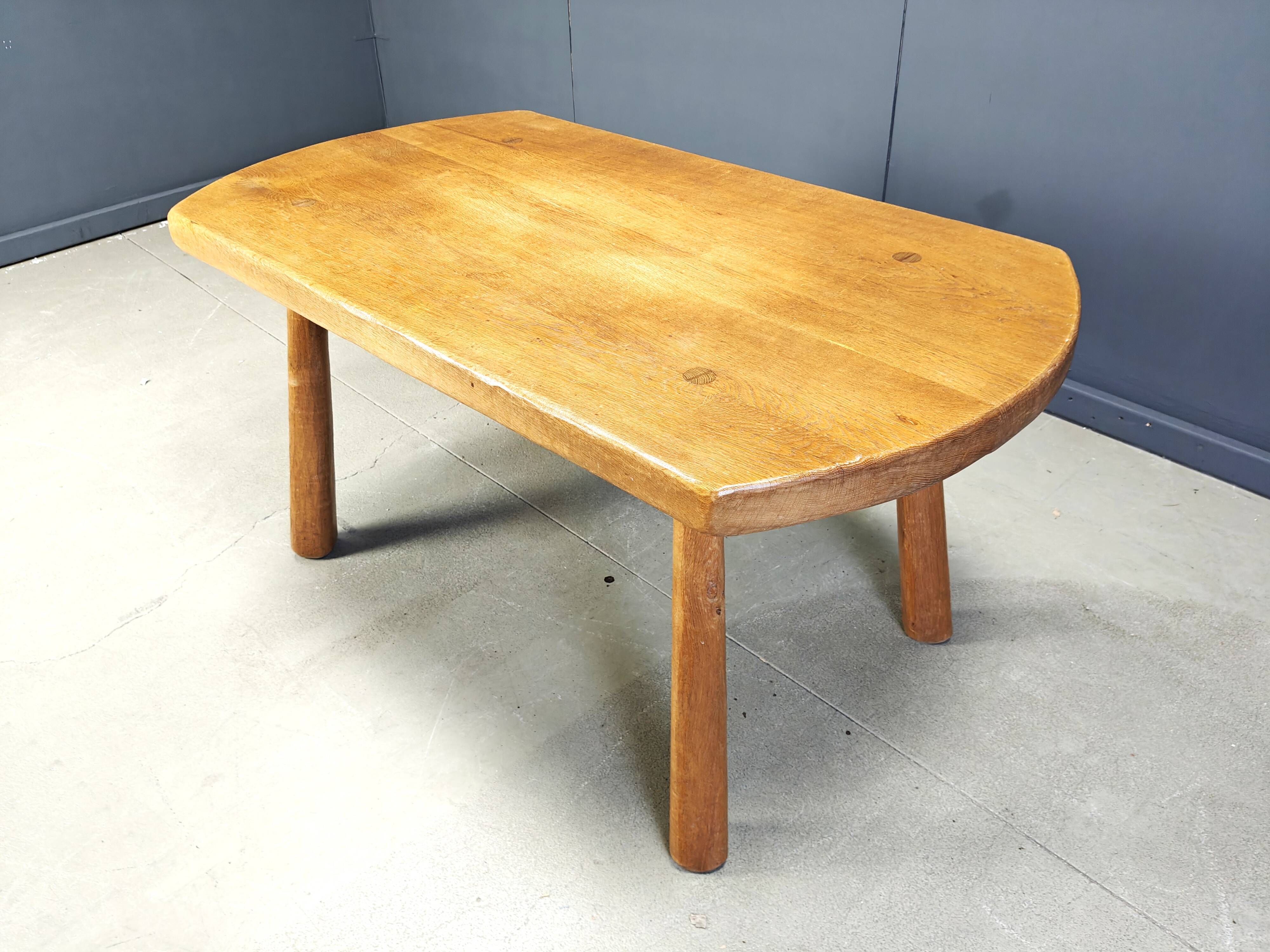 Ensemble de salle à manger brutaliste, années 1960