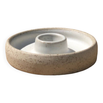 Loule candle holder in ceramic stoneware
